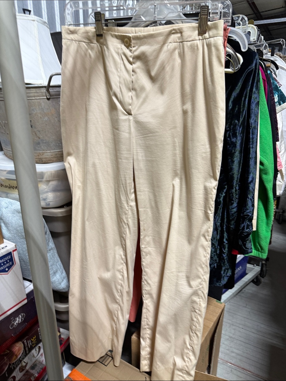 Jil Sander Women’s Cream Straight-Leg Dress Pants